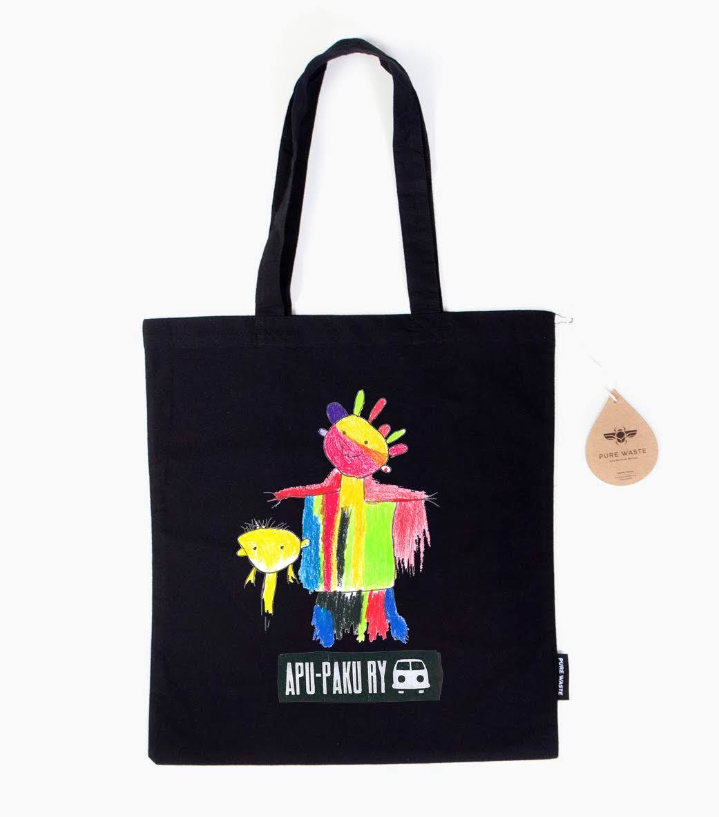 Apu-Paku Charity Bag (musta)